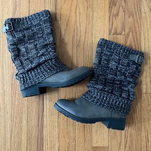 Francesca’s Gray Sweater Boots